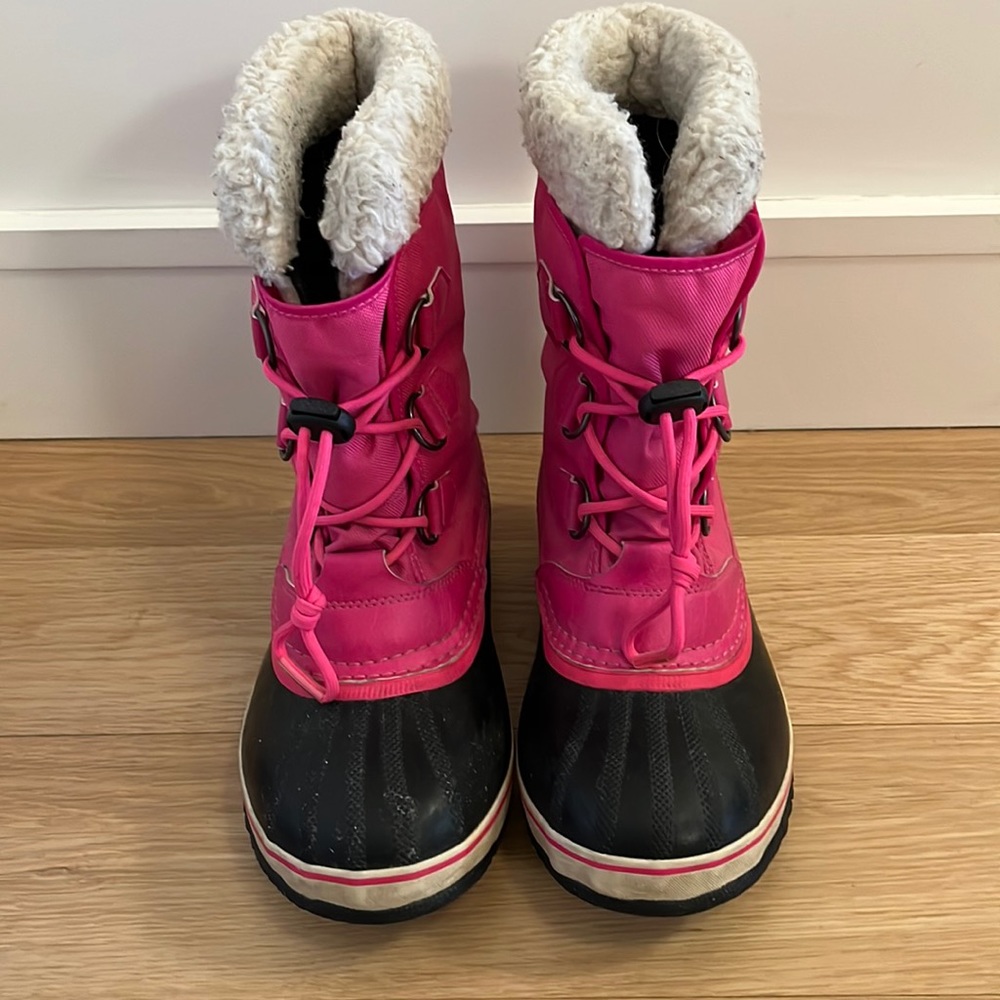 Sorel Big Girl Yoot Pac Nylon Boots, Pink, Size 6